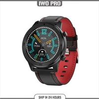 iwo pro dt78 smart watch full touch round smart watch men retro business ip68 sport watch for men bluetooth control heal