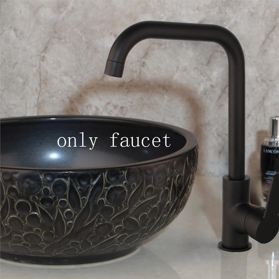 Only faucet 03 Ванная раковина умывальник набор керамический Санузел раковина набор латунный кран смеситель золотистый водопроводный кран Бамбук смеситель водопад - Цвет: Only faucet 03