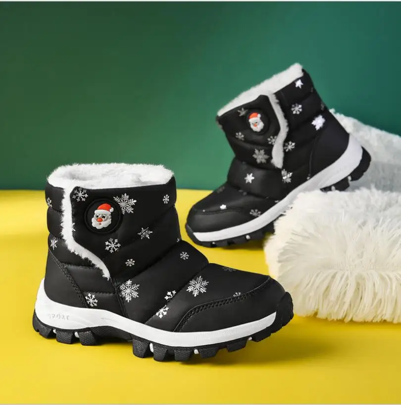 2019 год новый Санта-Клаус фестиваль зима детские зимние ботинки для мальчиков