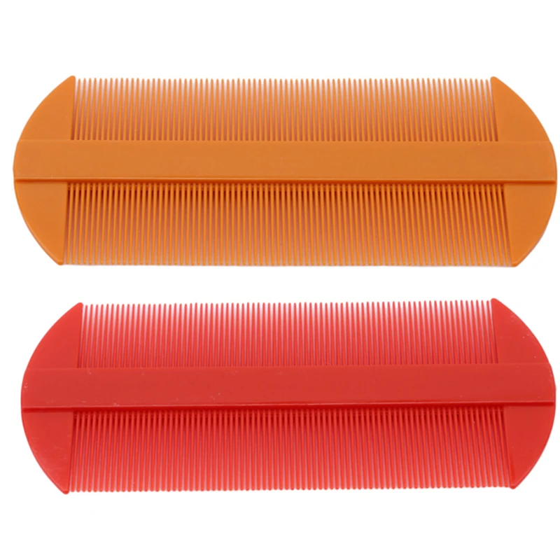 1 шт. двухсторонняя расческа головка гребень для вшей переносная изящная зубная