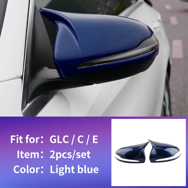 qian blue 2pcs Левый дайвер шальтер Mercedes w213 amg Mercedes w205 amg/glc x253 купе amg mercedes c class аксессуары w205 внутренняя отделка/Карбон - Название цвета: qian blue 2pcs