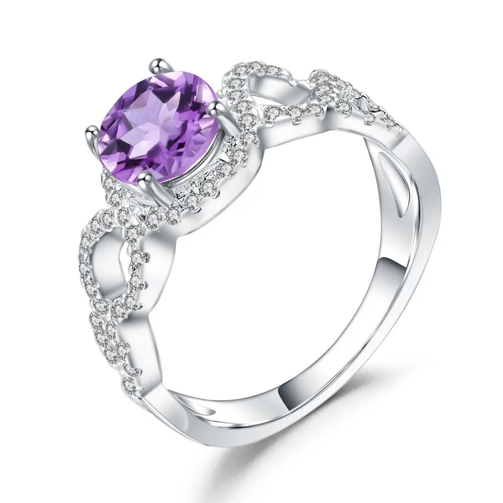 Драгоценный камень балет 1.35Ct круглый натуральный аметистовый драгоченный