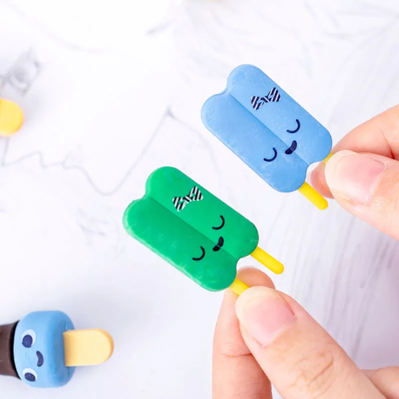 5 шт. мороженое ластик для карандашей Kawaii креативный подарок детей смешные