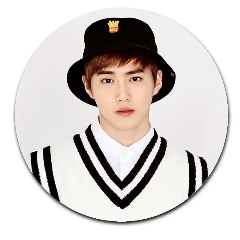 Kpop EXO значок Chanyeol Sehun Брошь булавка Рождественский подарок нагрудная булавка значок сувенир - Окраска металла: Suho 2