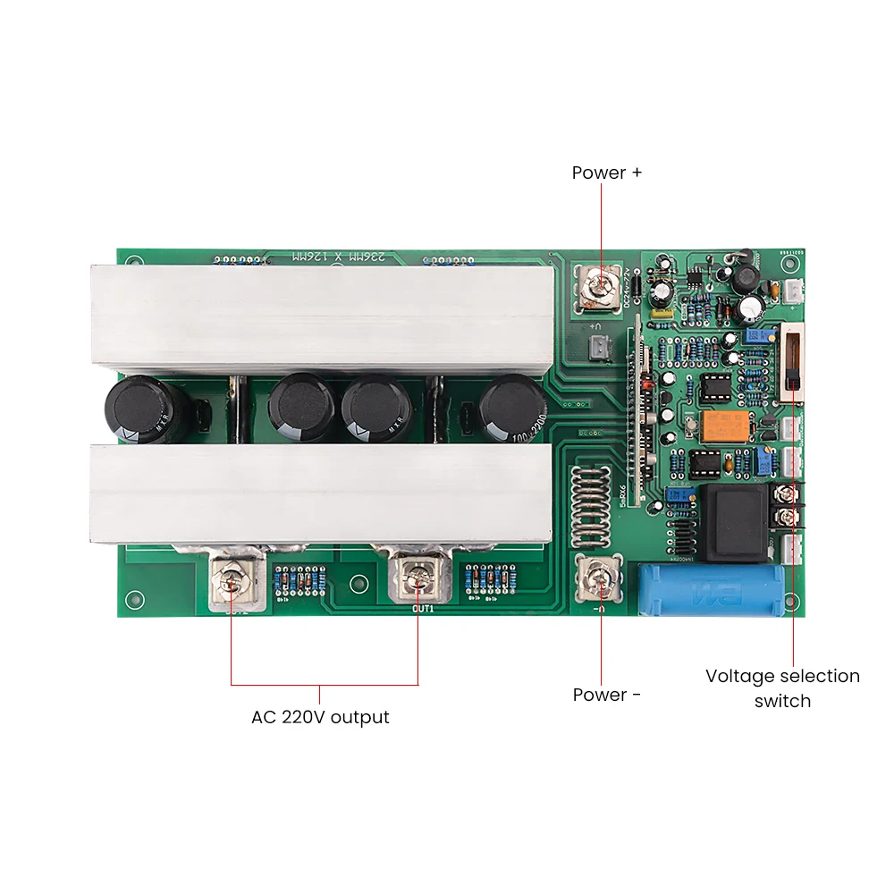 SUNYIMA DC24V-72V TO AC110V/220V чистый синусоидальный инвертор материнская плата 1800W-7500W