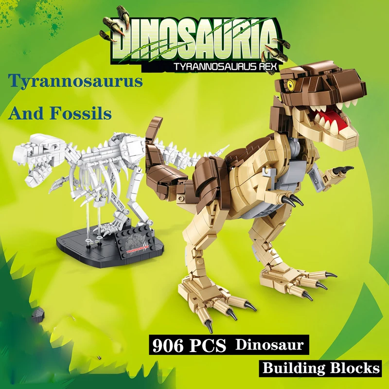 906 шт. Jurassiced мир indominus rex в парк развлечений для детей игрушки динозавр