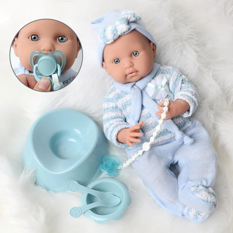 16 дюймов Реалистичная кукла реборн 40 см Силиконовые bebe детское боди свитер