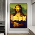 Постеры Monalisa, новинка 2021, Картина на холсте с поп-артом Mon Lisa и принты, настенные украшения для дома