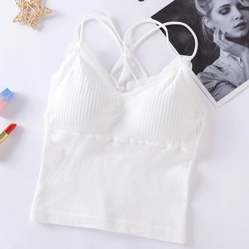 Длинные бесшовный бюстгальтер жилет для Для женщин Красота со скрещиванием