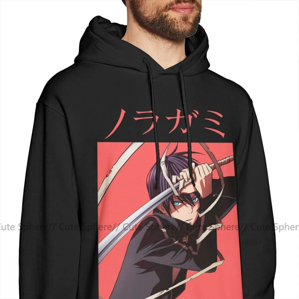 Толстовка Noragami с капюшоном худи Ято зимний уличный пуловер мужская длинная