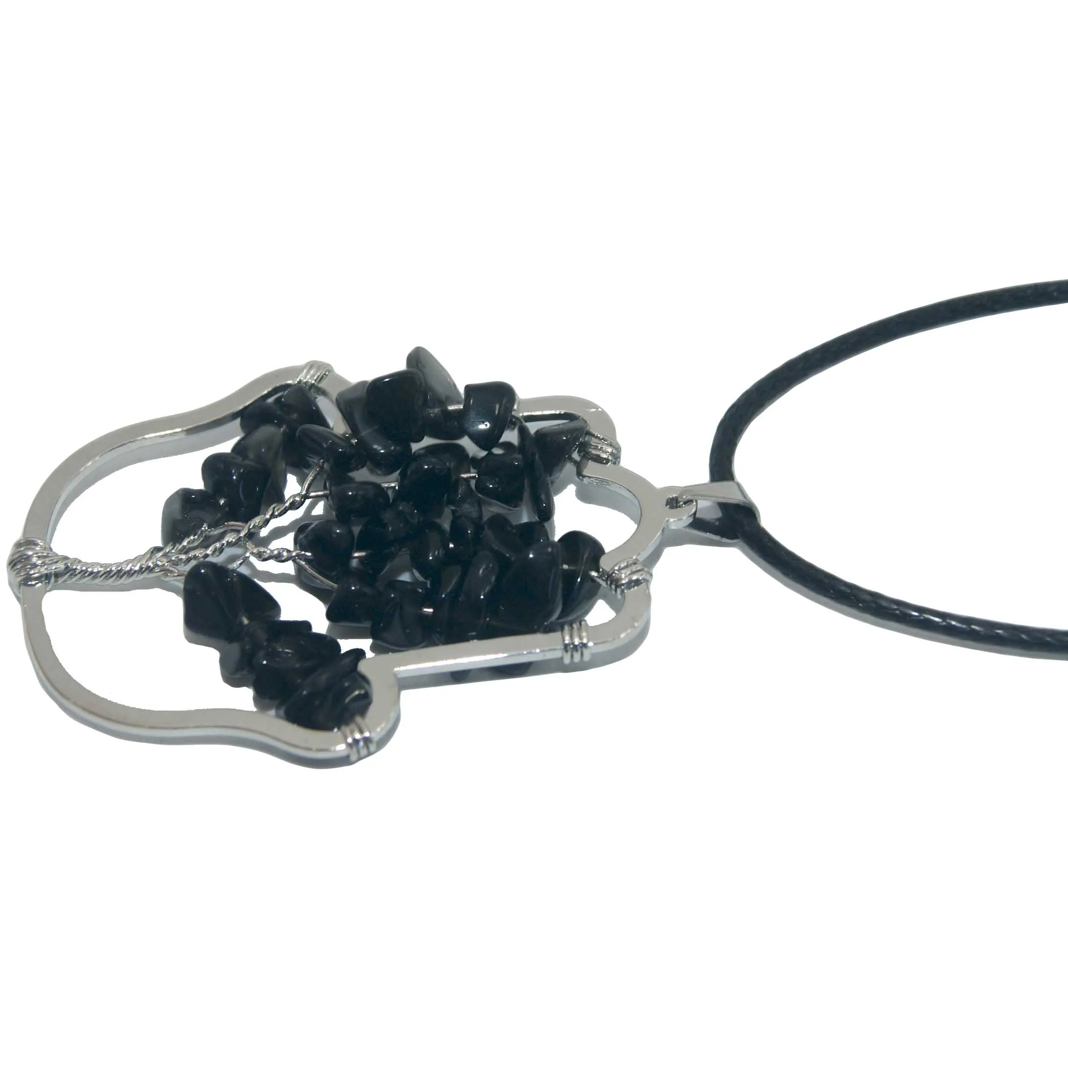 7 Чакра Древо Жизни Кулон серебряный кристалл натуральный камень аметисты