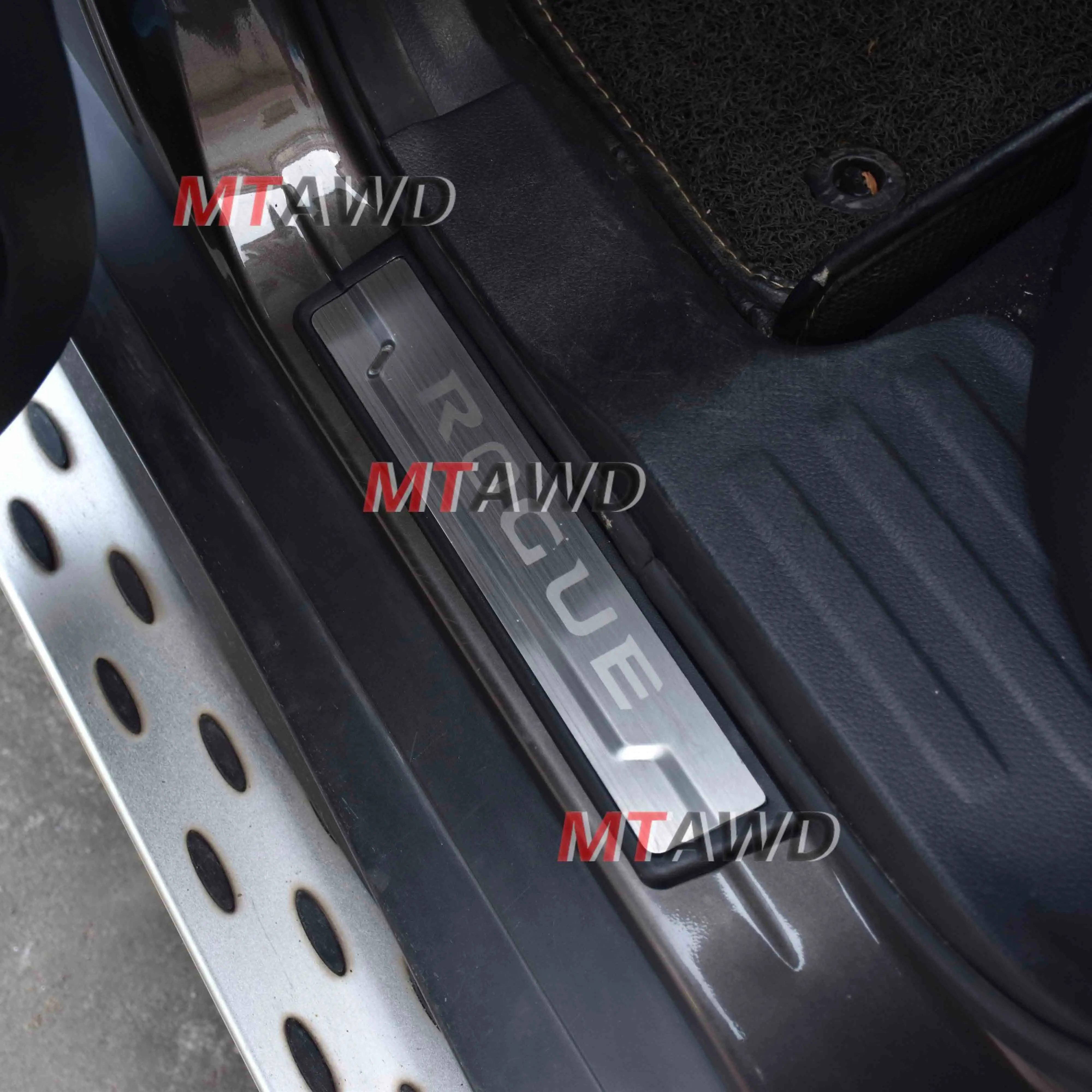 

For Nissan Rogue 2014-2019 2020 Car Styling Accessories Stainless Steel Door Sill Pedal Scuff Plate Guard Protector Sticker