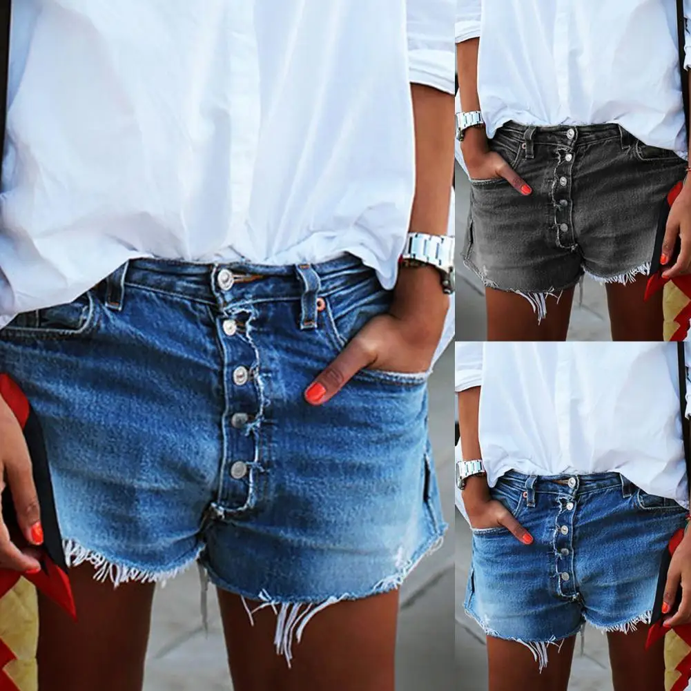 

Women Shorts High Waist Skin-friendly Cotton Blend Summer Casual Beach Pants for Beach
