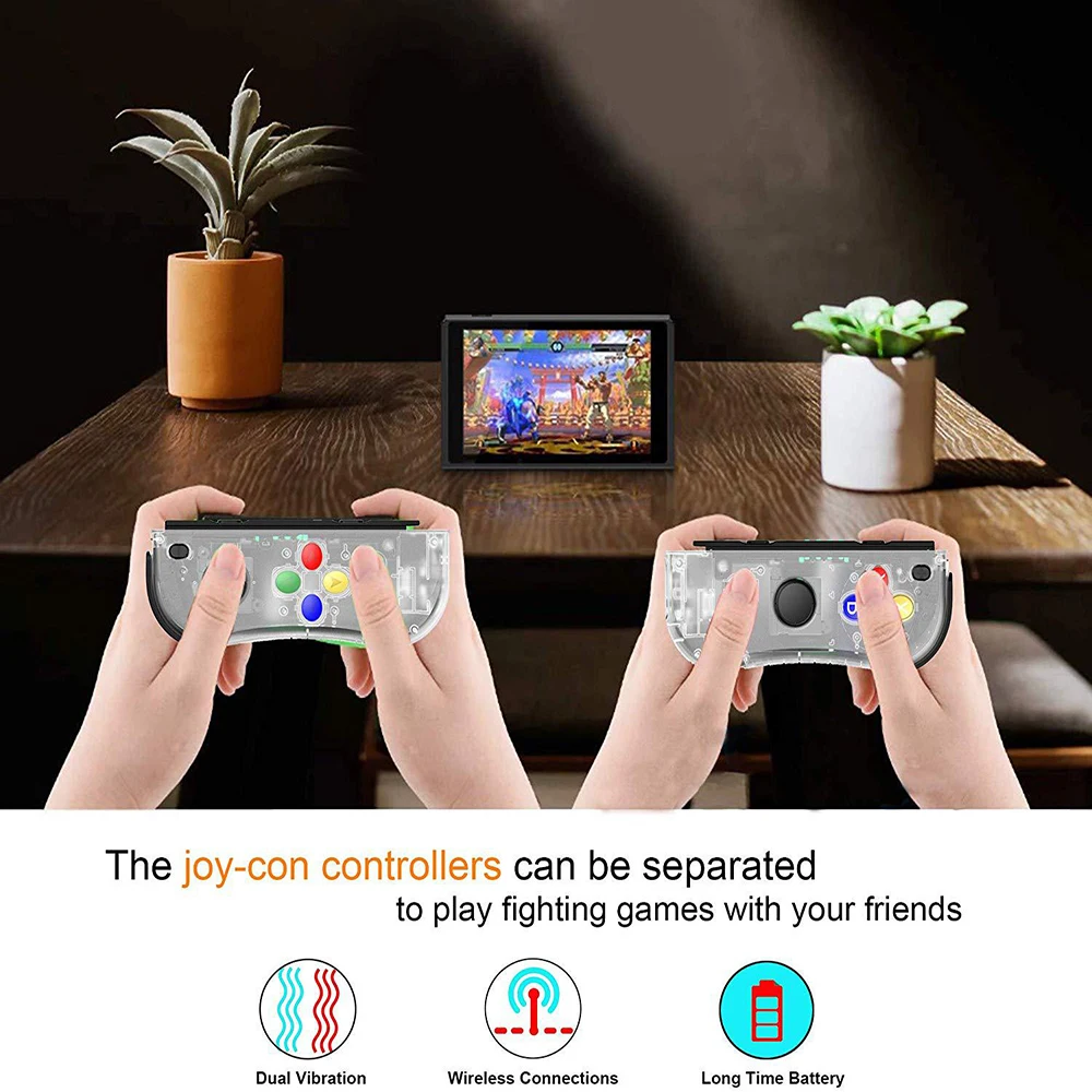 

Bluetooth Wireless Controller Gamepad For Nintend Switch Console Vibration Sensor Con Handle Game Left Right Joystick Controller