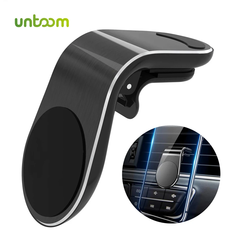 Untoom Magnetic Car Phone Holder 360 Rotation in-Car Air Vent Clip Cell Phone Mount Magnet Smartphones GPS Telefone Holder Stand