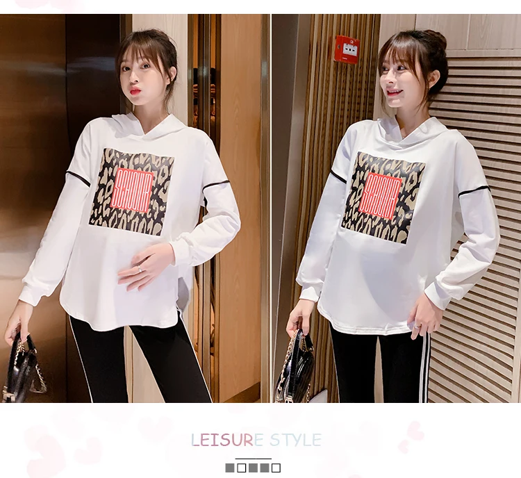 Spring Maternity Top Leggings Suits Long Sleeved Sweatshirt Sets Clothes for Pregnant Women Sports Hoodie Autumn Clothing C880