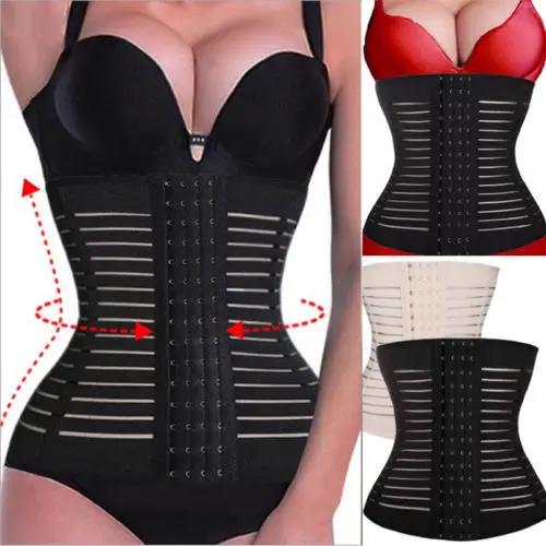 Breathable Shapewear Waist Tummy Girdle Belt Sport Body Shaper FourBuckle Corset | Женская одежда