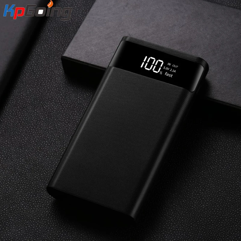 Двойной USB порт Micro type-C Внешний Аккумулятор Чехол 6*18650 чехол для батареи цифровой дисплей зарядная коробка внешняя оболочка