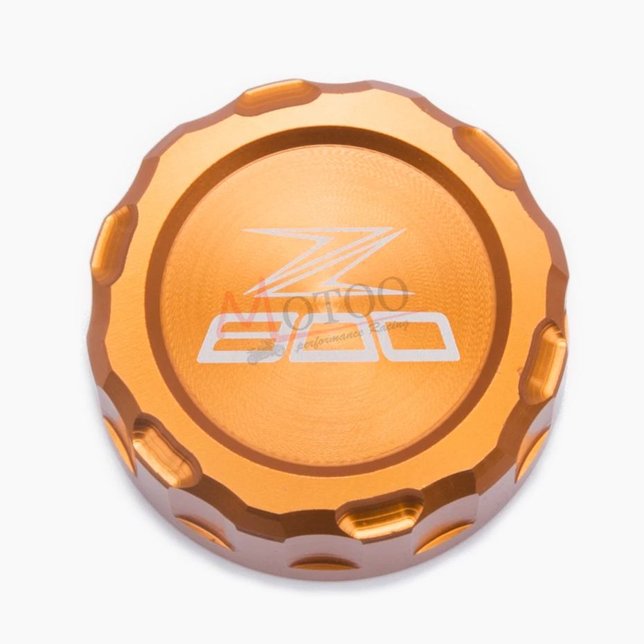 

Motoo - Motorcycle CNC Aluminum Rear Brake Fluid Reservoir Cover Cap For Kawasaki Z800 Z 800 with z800 logo