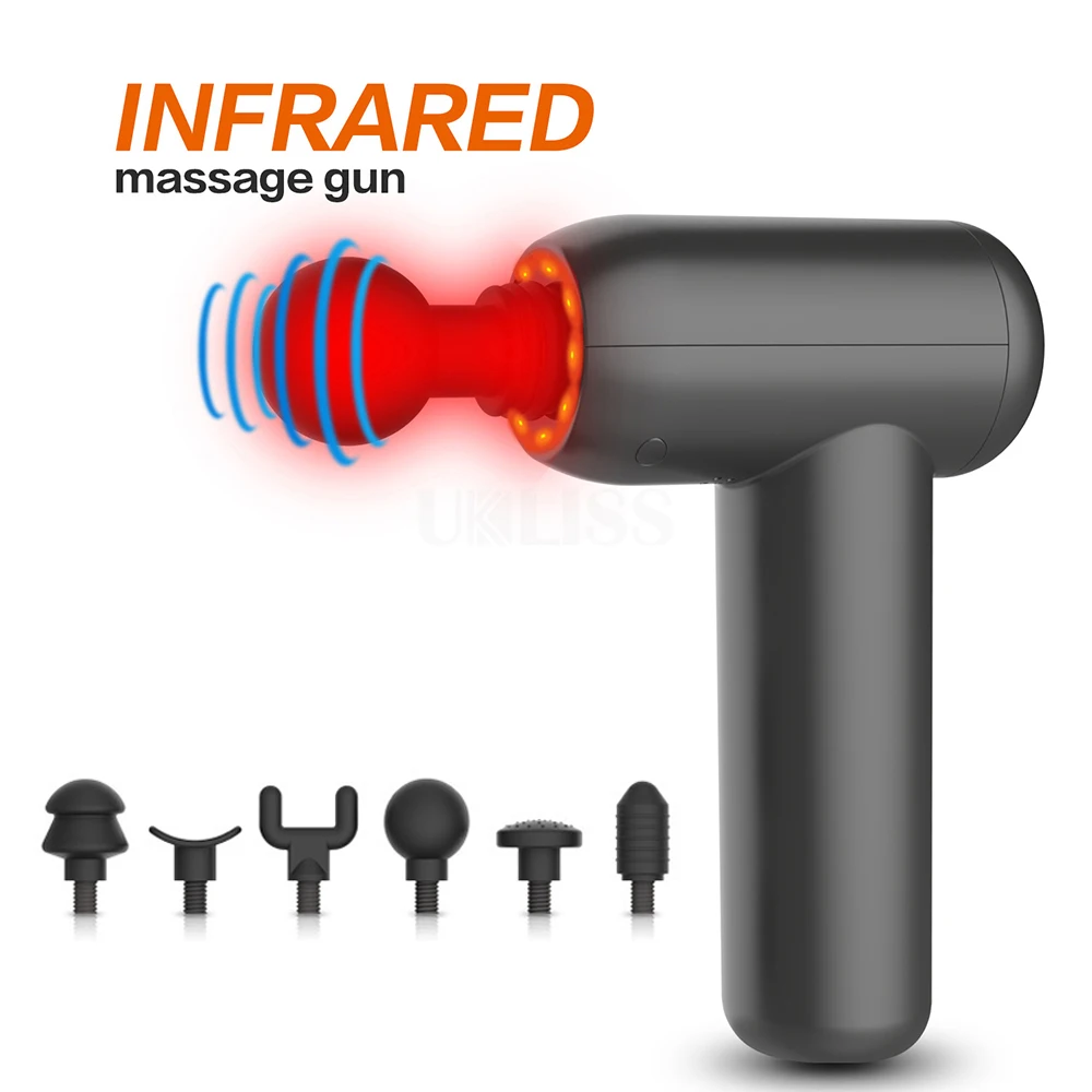Массажер для мышц пистолет с ЖК дисплеем инфракрасный массажер спины и ног