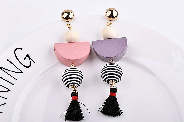 Деревянные блоки товары серьги фотоаксессуары искусственный материал 6 шт.|jewelry