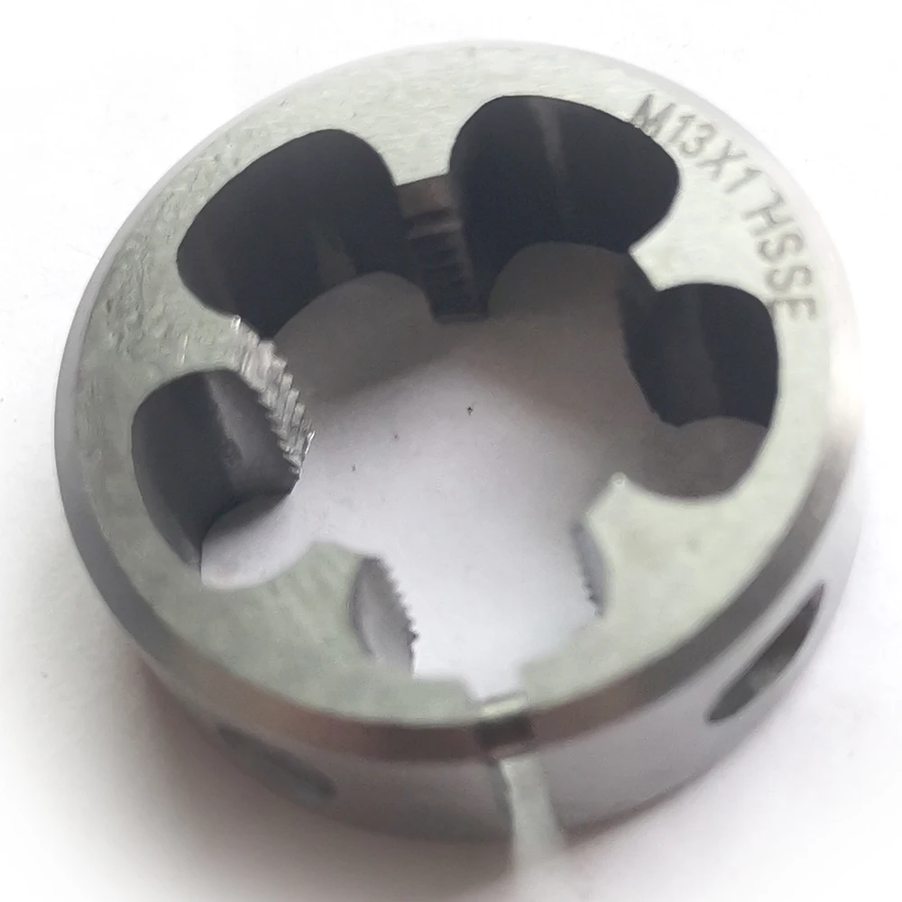 Метрическая резьба HSSE, тонкая резьба, Регулируемые Круглые штампы, фоторезьба M13, M13X2, M13X1, m13x0, 75, M13X0.5, для нержавеющей стали