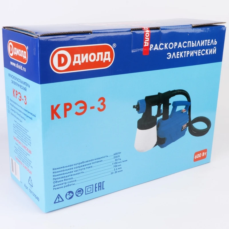 Распылитель электрический Диолд КРЭ-3 (Мощность 600 Вт объем бака 0 7л
