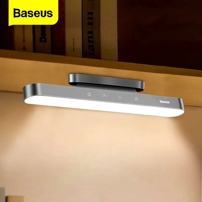 Baseus висит Магнитный светодиодный настольная лампа для изучения комнаты в