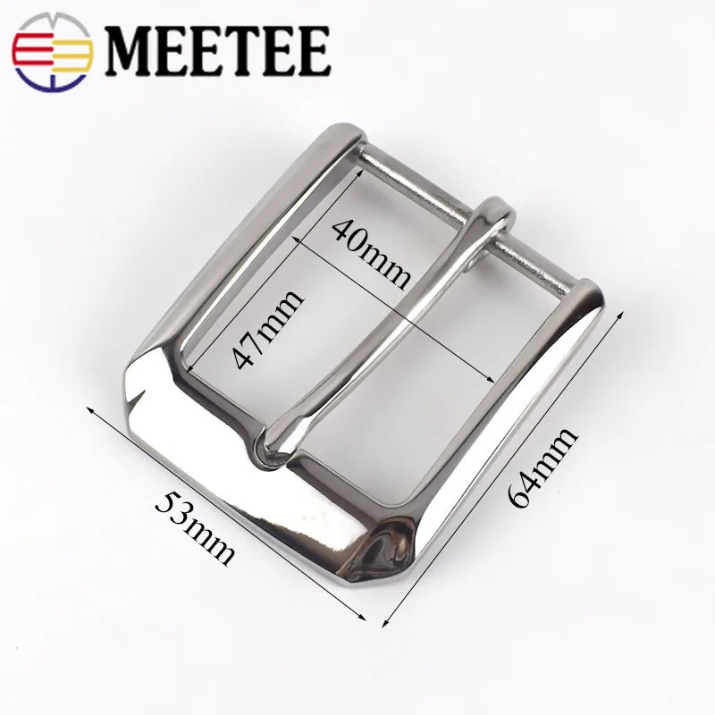 Meetee 40 мм высокое качество Пряжка из нержавеющей стали мужской ремень пряжка