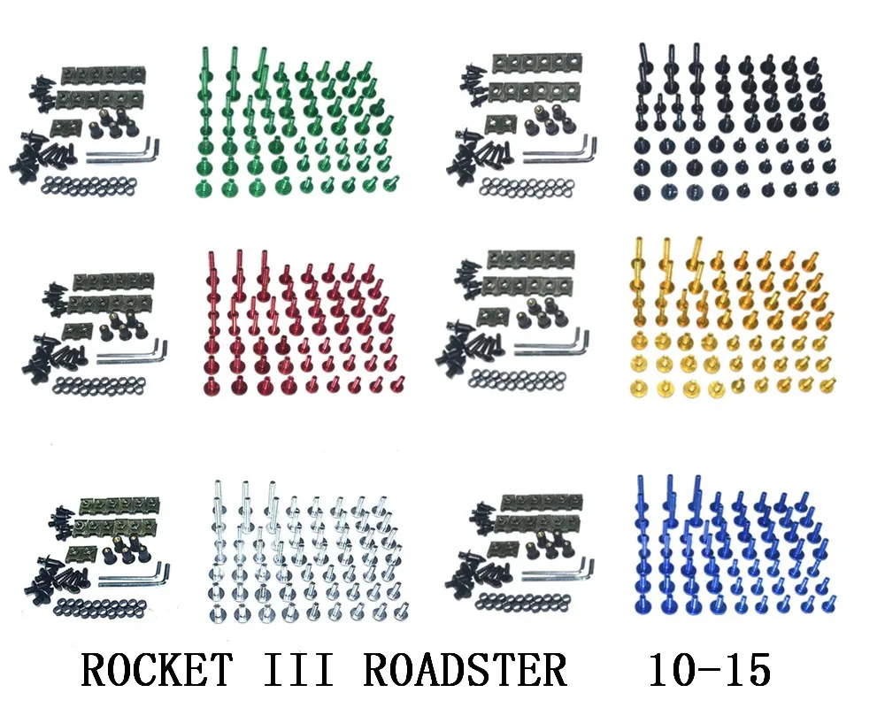 

Motorcycle Complete Fairing Bolts Kit Bodywork Screws For Fit TRIUMPH ROCKET III ROADSTER 2010-2015