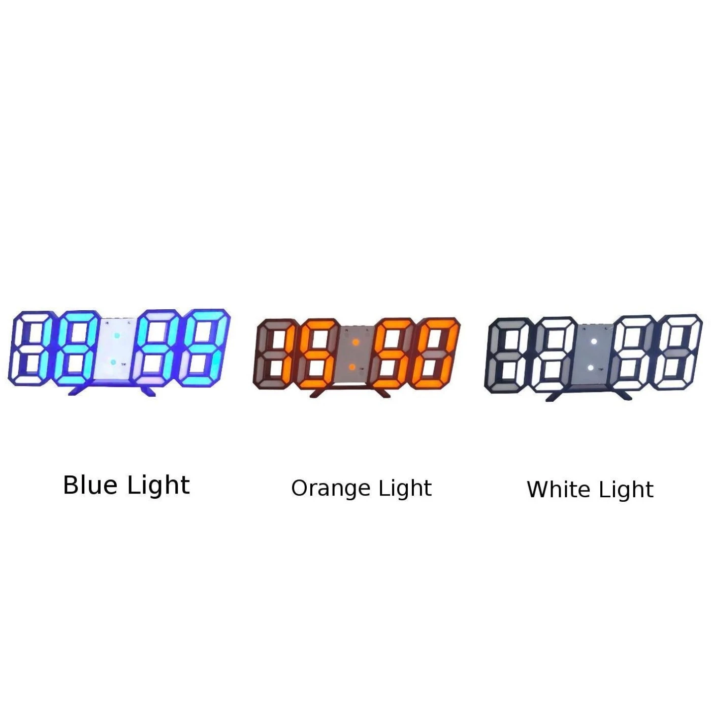 Acrylic Alarm Clock USB 5V Home Office Bedroom Desk Table Large Decor 3D | Дом и сад