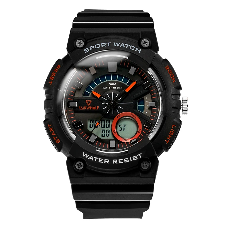 

Mens Sports Watch Men Top Brand Dual Display Analog Digital Electronic Quartz Wristwatches Waterproof Swimming Military Watches