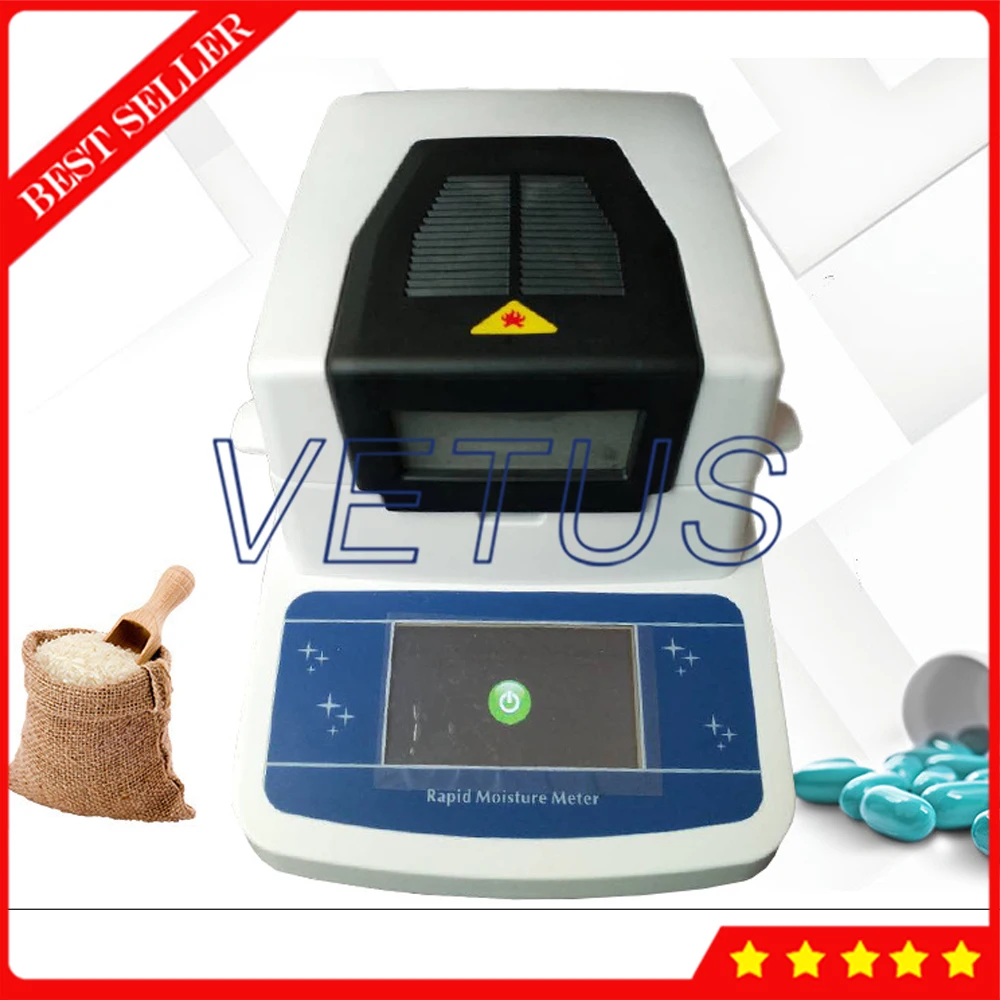 Электронный измеритель влажности зерна с сенсорным экраном галогенный