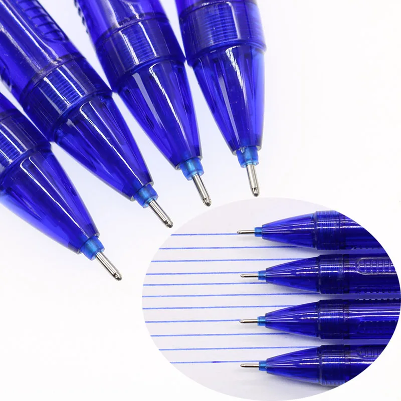 3 шт. детская Студенческая канцелярия стираемая гелевая ручка синие чернила 0 5 мм