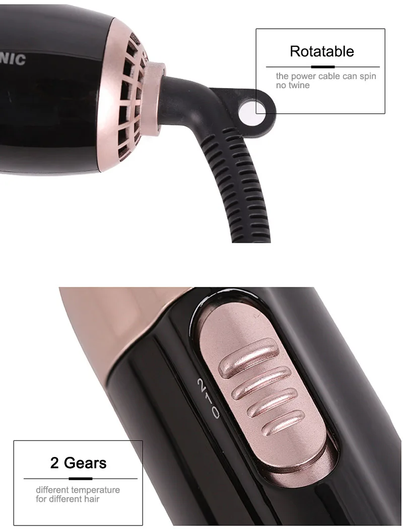 Персональный Дорожный фен для волос и объемная щетка салона Горячая Женская