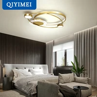 modern round led chandeliers lights home decoration fixtures for bedroom study living room salon indoor lighting lamps ac90 260v