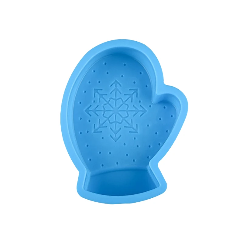 Перчатки снежинки Рождественские силиконовые формы для торта выпечки