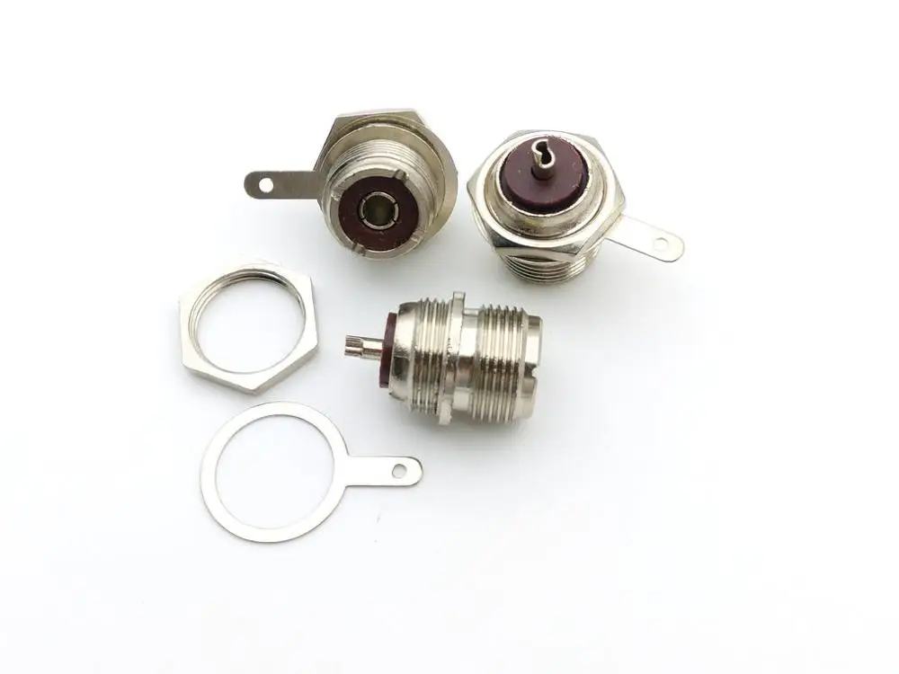 2 шт. УВЧ SO239 гнездовой разъем Переднее Крепление перегородка прямой RF припой