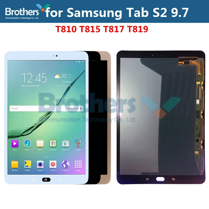 AMOLED ЖК-дисплей для samsung Galaxy Tab S2 9,7 ЖК-экран для samsung T810 T815 T817 T819 ЖК-дисплей в сборе сенсорный экран дигитайзер