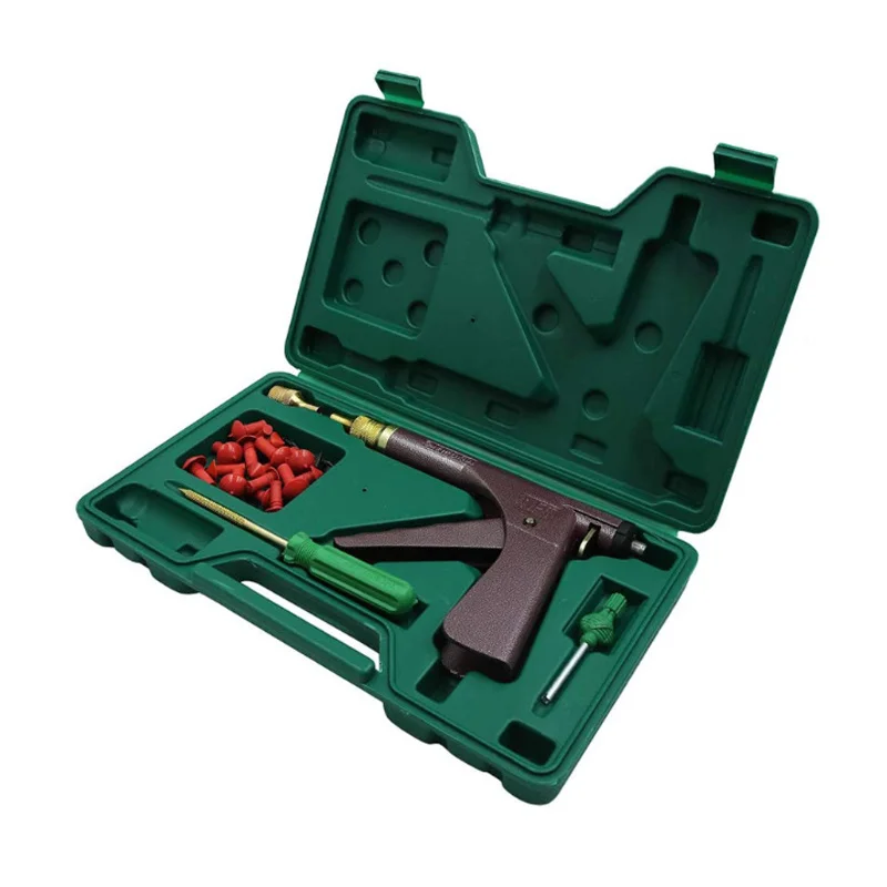 

Tire Plugger Tubeless Car Wheel Vacuum Tyre Repair Tool Kit with Mushroom Plug Vacuum Tire Repair Air Leaking kits