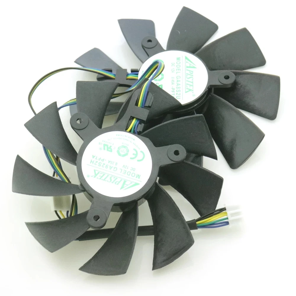 GA92S2U GAA8S2U PFTA 12 В постоянного тока VGA вентилятор для ZOTAC GTX1080Ti мини графическая карта