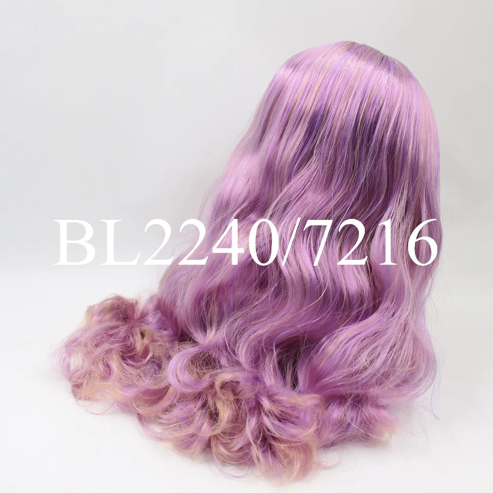 Кукла DBS blyth icy rbl купол и волнистые Смешанные Красочные волосы парик для куклы на