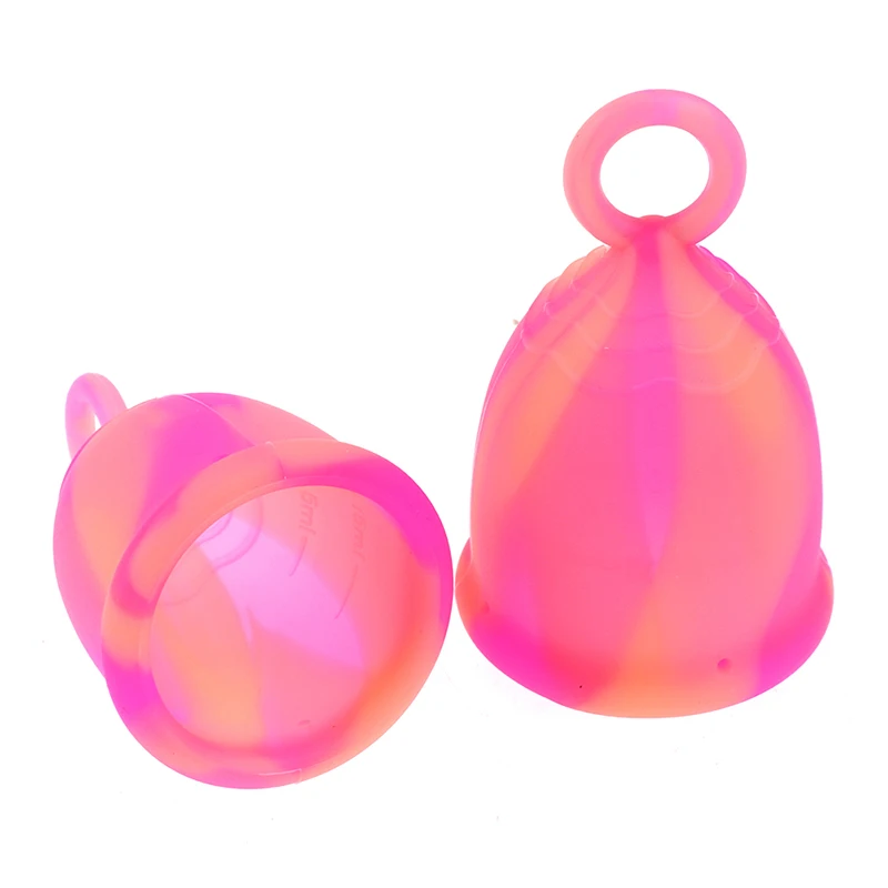 

1Pcs Mestrual Cup With Ring Hygiener Period For Women Menstruatie Cup Medical Grade Silicone Menstrual Cup Collector Menstrual
