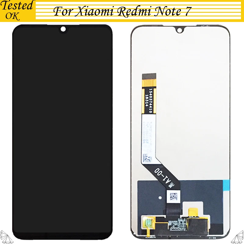 Tested Well For Xiaomi Redmi Note 7 LCD Display Touch Screen Digitizer Note7 Assembly Repair Parts | Мобильные телефоны и