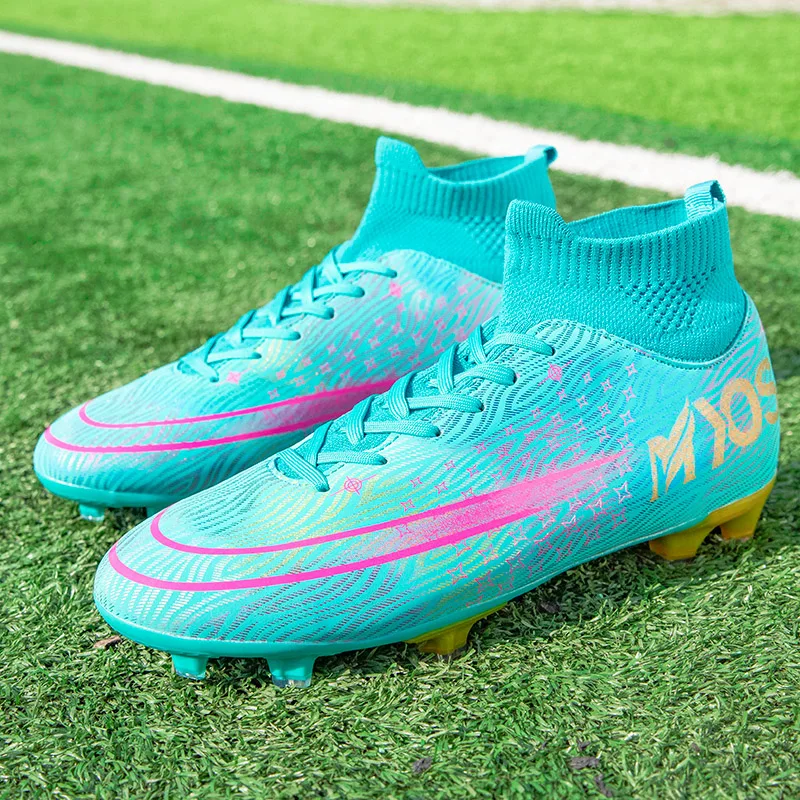 

Men Soccer Shoes Professional Turf Football Boots Male Support Kids Cleats Sports Shoes Futsal Chaussure Football Sneakers 35-44
