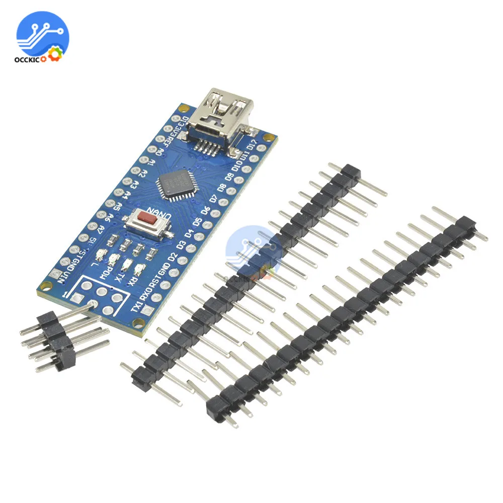 Плата контроллера USB CH340 Nano V3.0 ATmega328P совместима с драйвером Arduino приемопередатчик