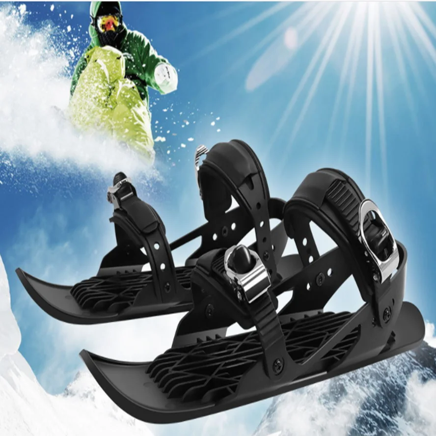 All net new trend Good goods new color mini ski shoes outdoor sports stepping snow ski shoes skates
