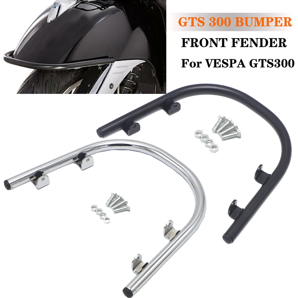 

Motorcycle For Vespa GTS300 GTS 300 Bumper Front Fender Fender Black Bumper Fender U-Bar Crash Bars