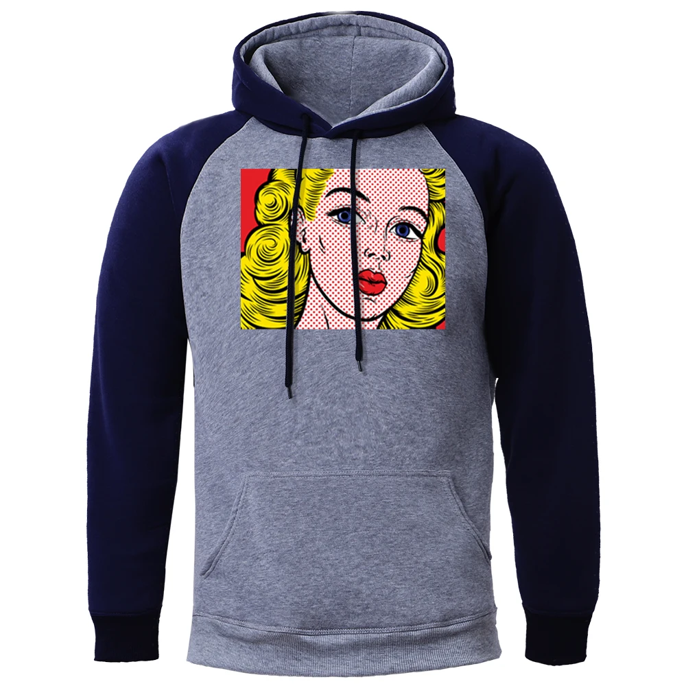 

Худи мужское с художественным принтом, на флисе