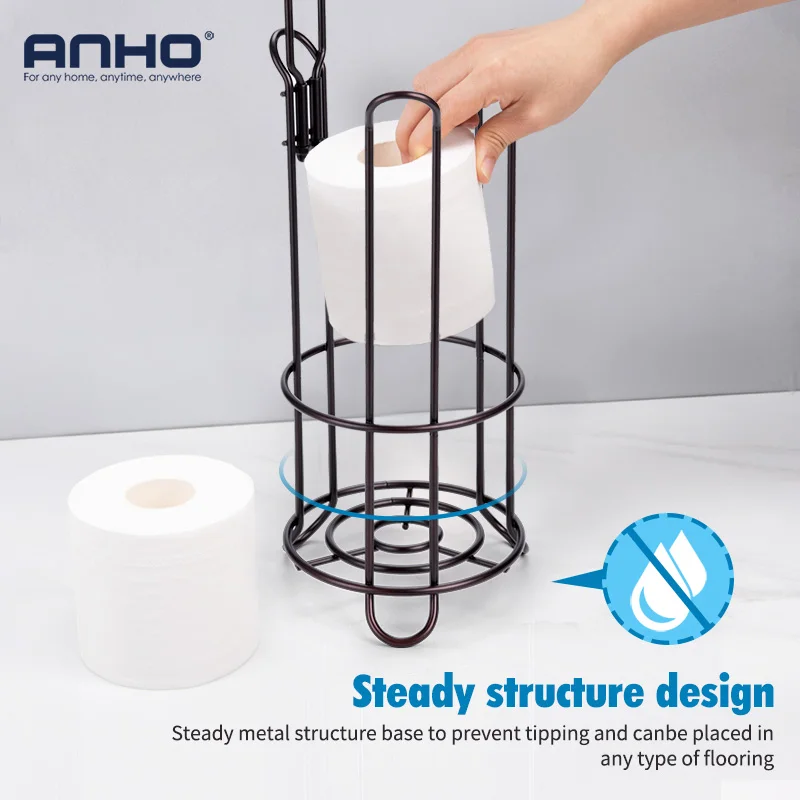multi functional toilet paper roll tissue holder stand bathroom accessories shelves organizer storage bronze black white silver free global shipping